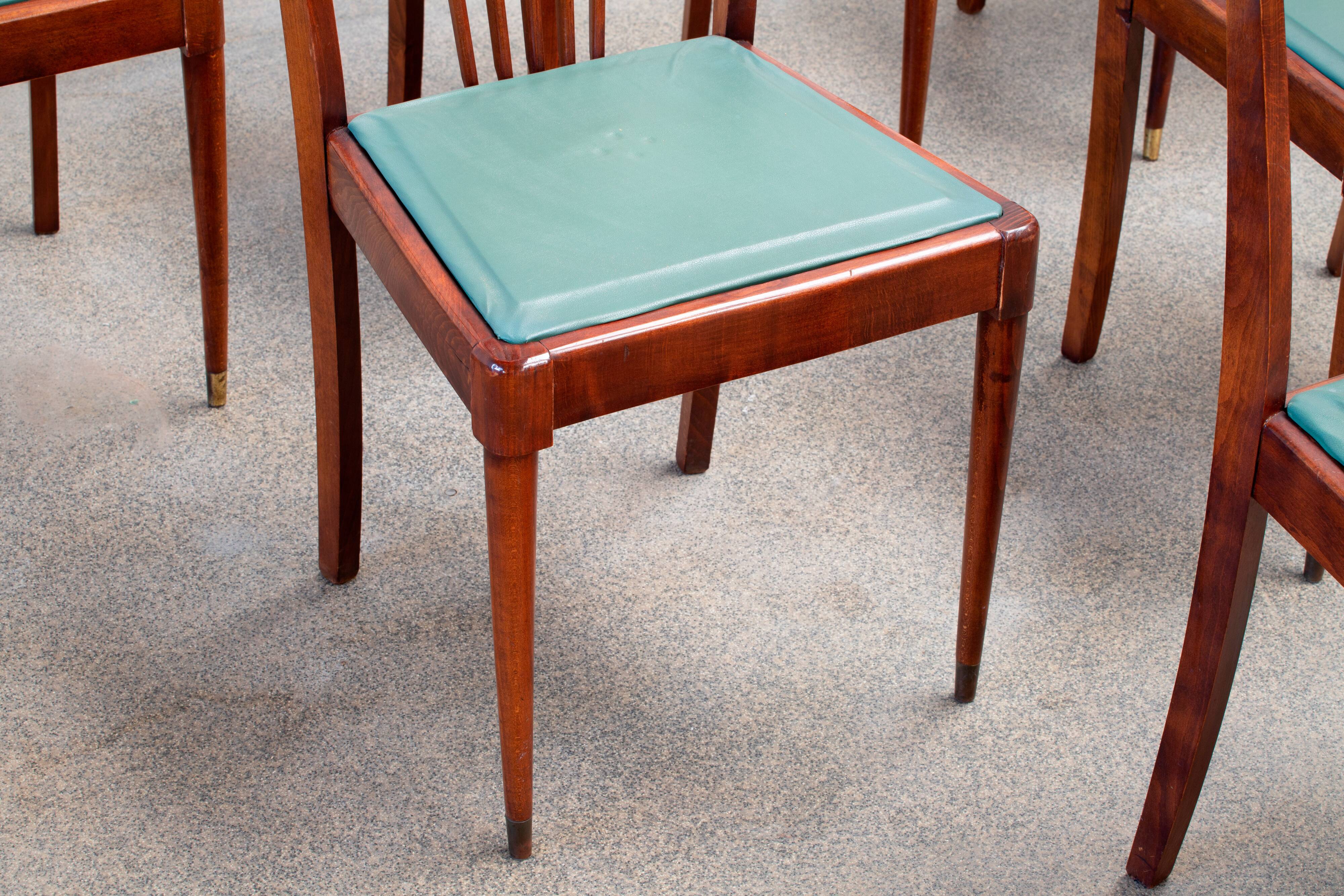 Serie de 6 chaises vintages 1950