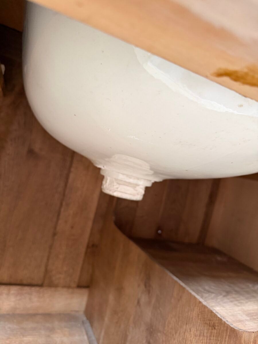 Washbasin furniture from the early 20th century.