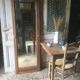 Walnut beveled mirror