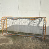 Vintage rattan bed 90x190cm