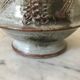Signed ceramic flower-picker vase