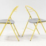 Pair of “plichaise” chairs, Souvignet edition, 1980