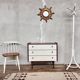 Commode en teck et tiroirs formica blanc - 1960