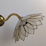 Paire appliques fleurs en nacre