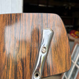 Pair of chairs Formica imitation wood