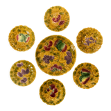 6 dessert plates + Sarreguemines slurry dish