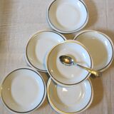 6 Sologne porcelain soup plates in very good condition