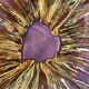 Large stylized vintage dish, Vallauris earthenware cut signed
