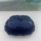 Blue Provençal butter dish
