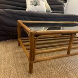 Rattan coffee table