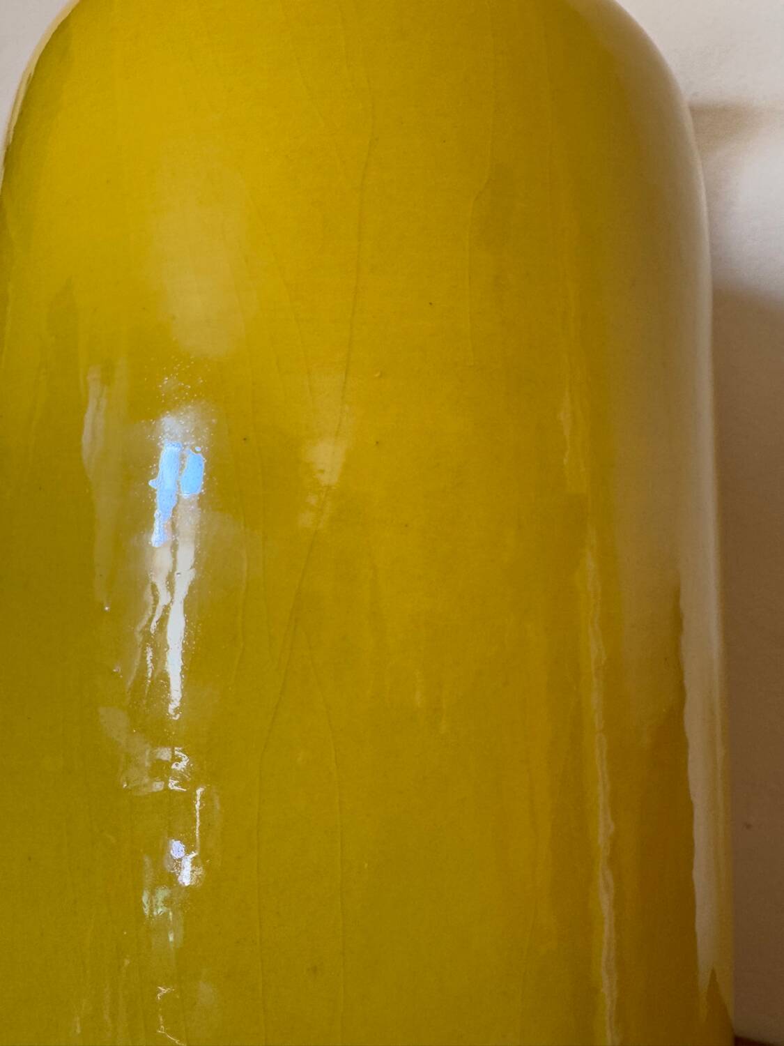 Large yellow vase West Germany 70s