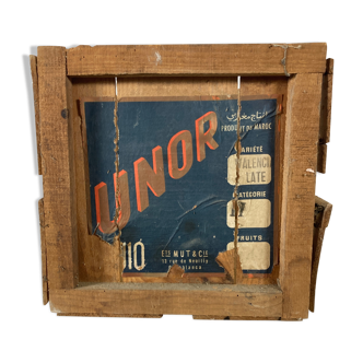 Old crate Unor Morocco Casablanca wooden