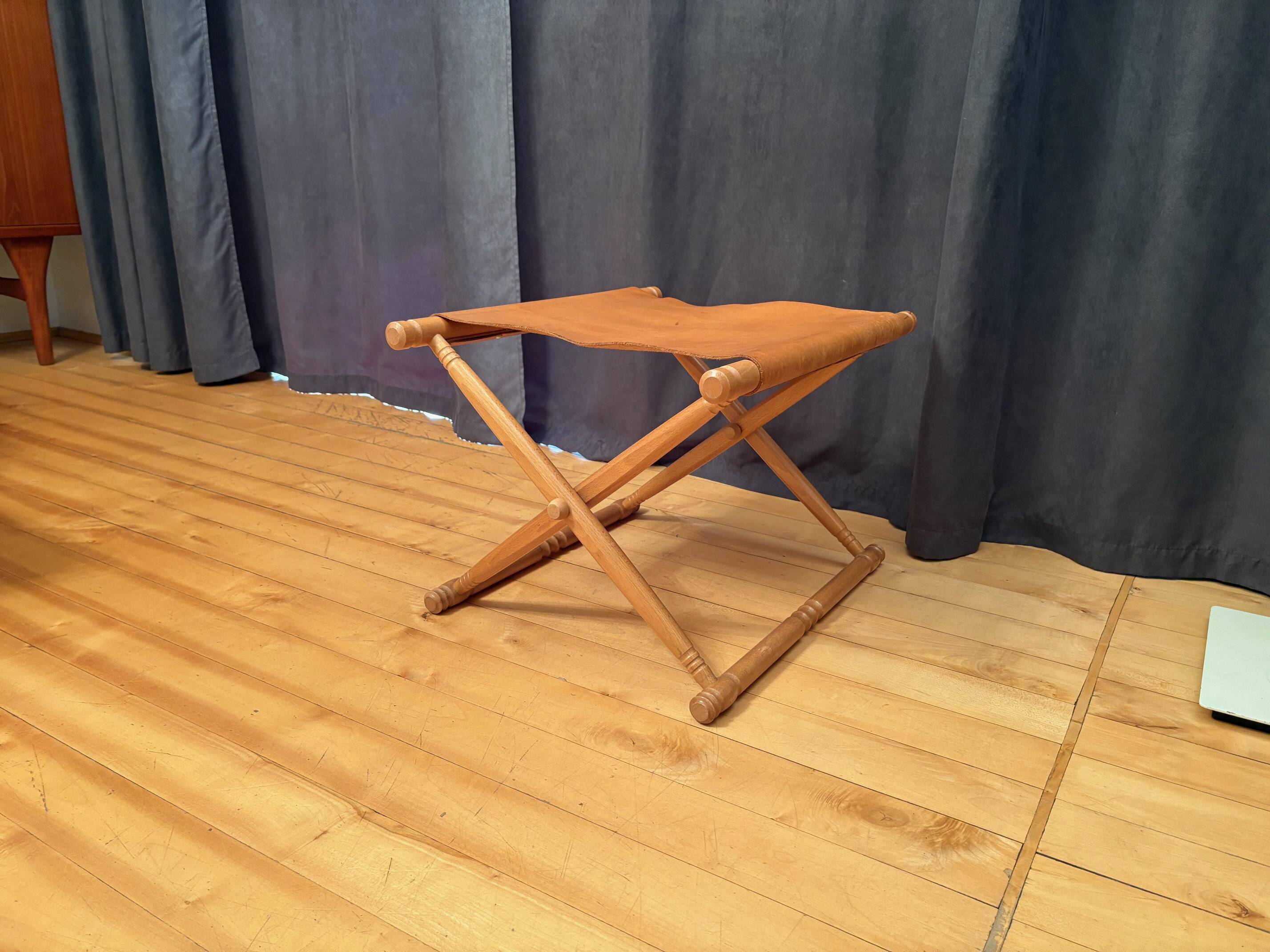 Składany stołek safari , lata 80