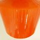 Suspension structure ondulée en verre orange 1970s