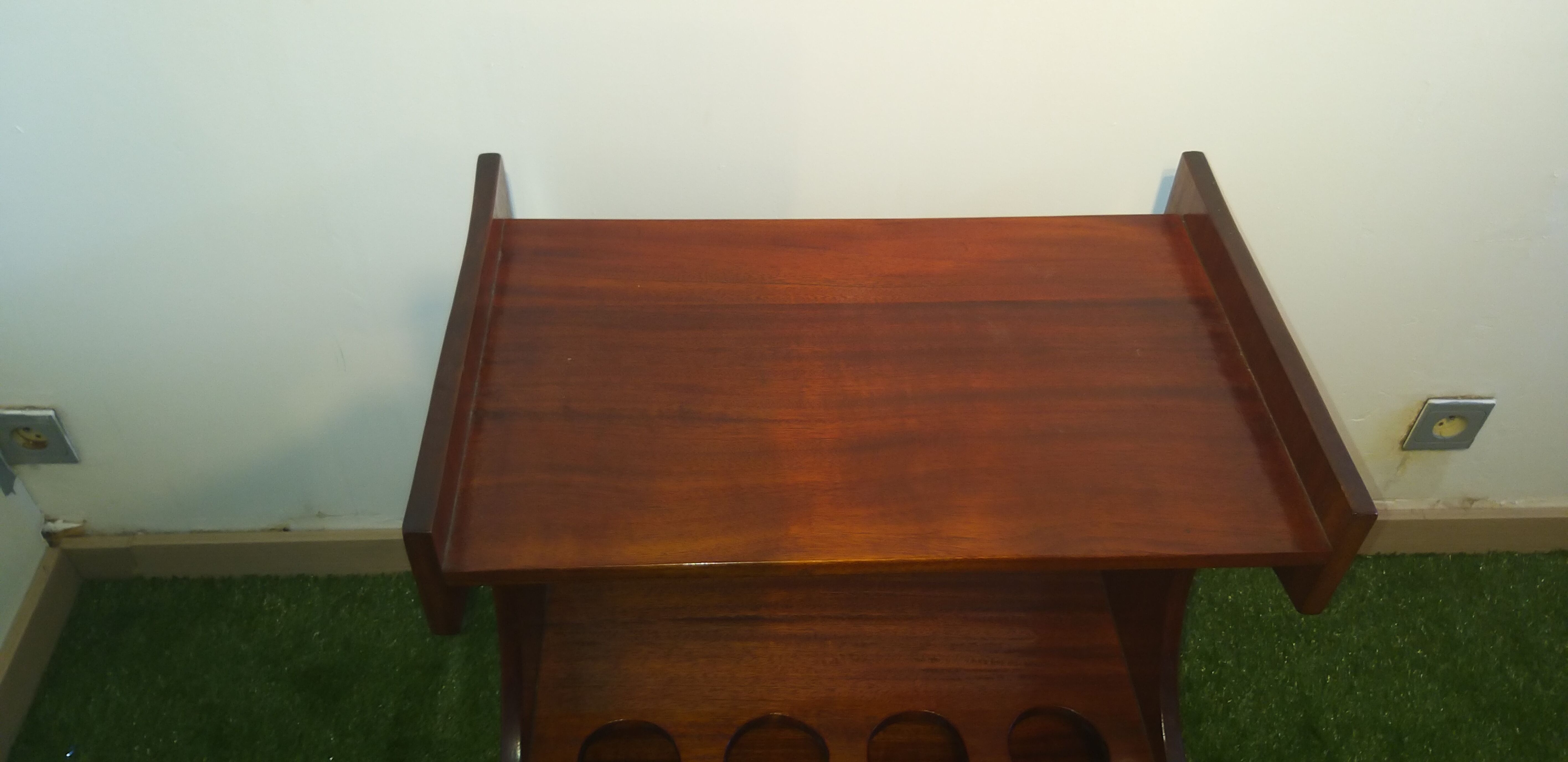 Scandinavian rosewood bar