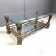 Vintage brass flower coffee table, 1970s