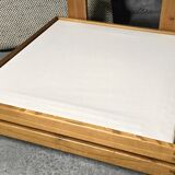 Sofa - daybed and armchair by Maison Regain 60/70 in vintage elm