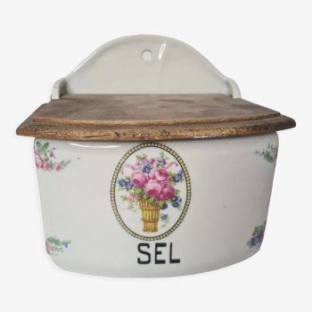 Boite à sel en porcelaine