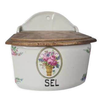 Boite à sel en porcelaine