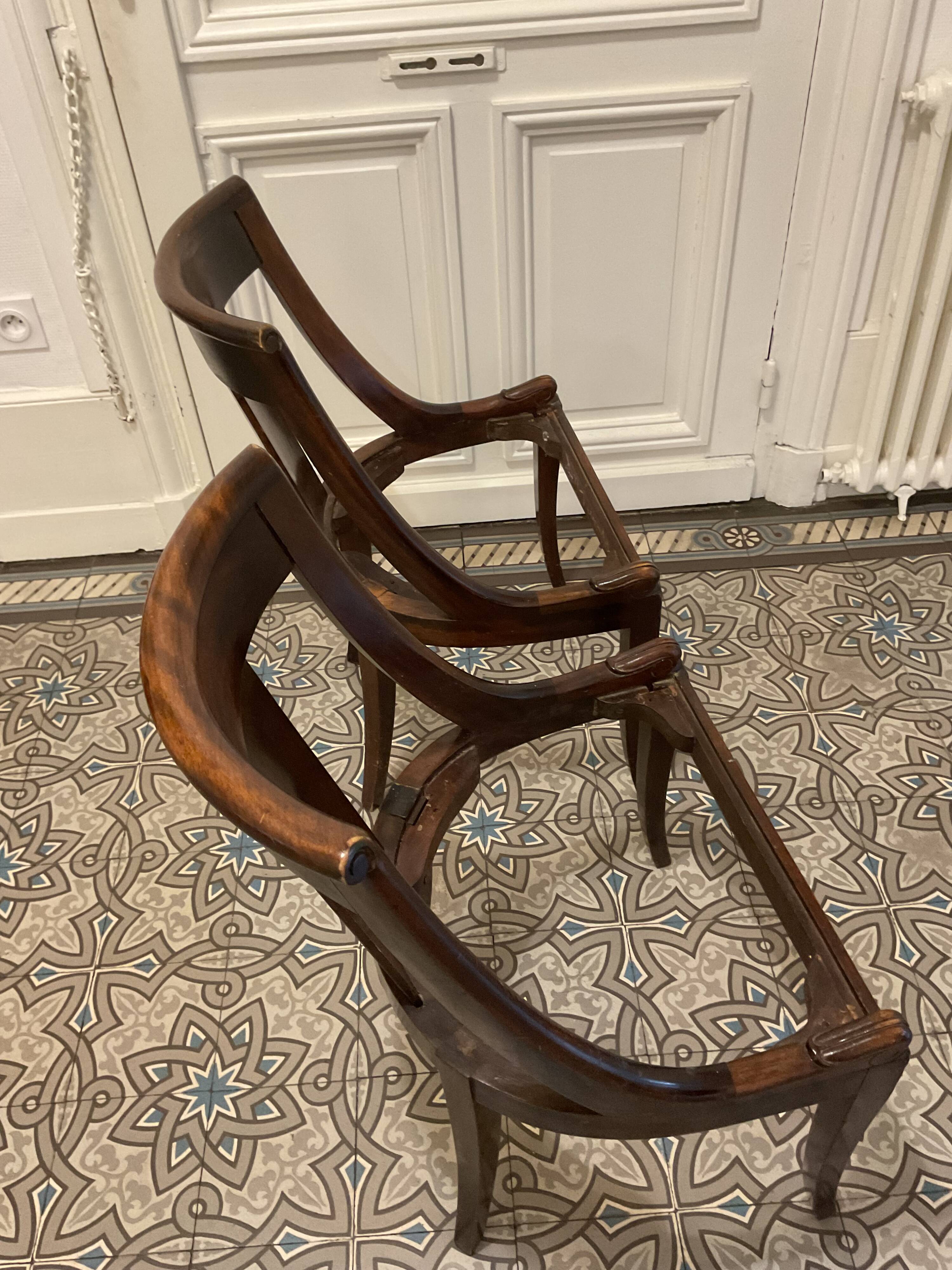 Vintage empire gondola chairs