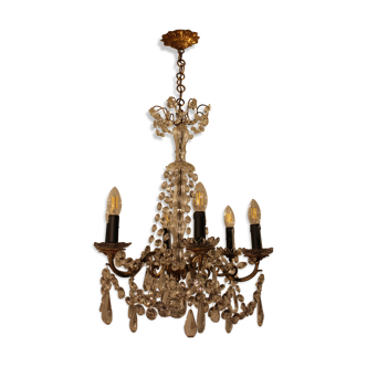 Crystal grapefruit chandelier