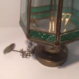 Beautiful glass and tin chandelier