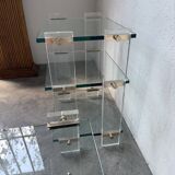 Glass and Plexiglas consoles from the 80s