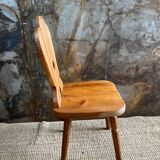 Solid fir chalet chair