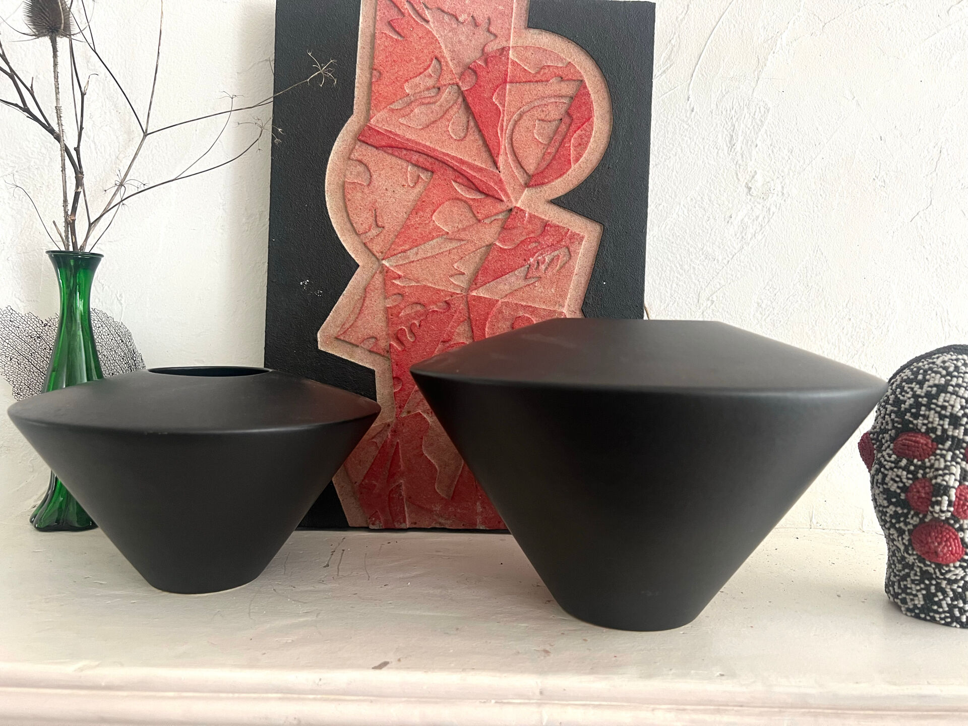 Duo of vases Claude Dumas