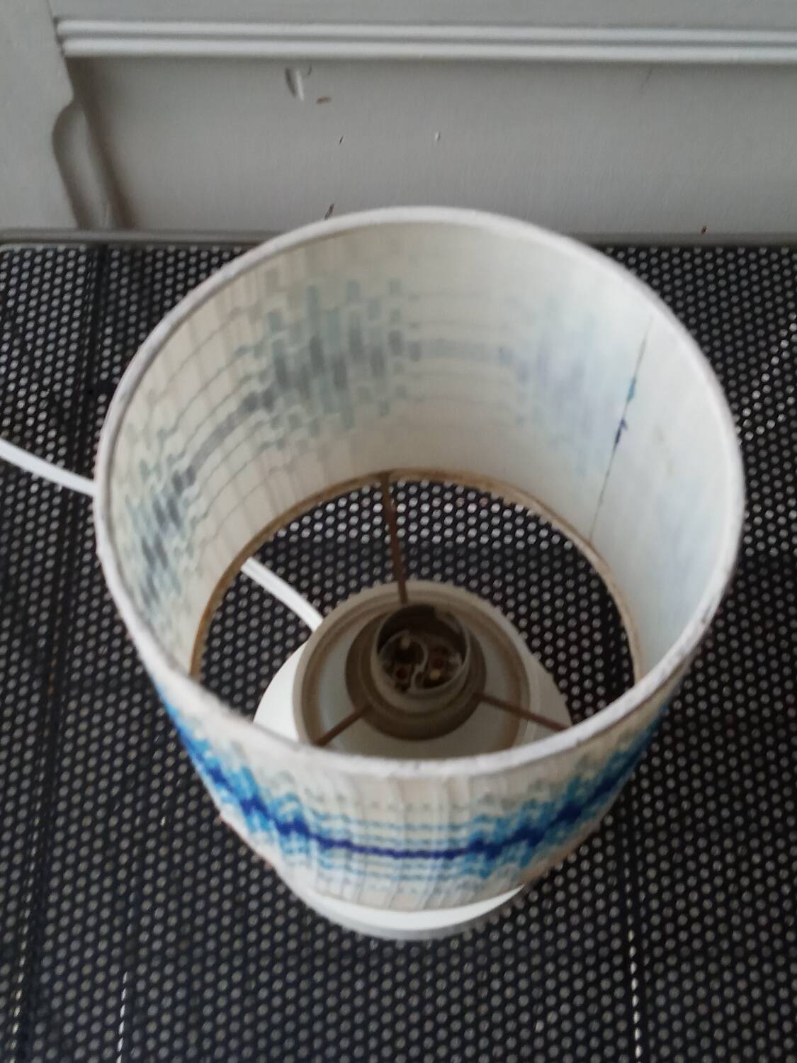 Vintage plastic bedside lamp