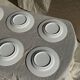 Set of 10 small dessert plates in Italian ceramic Total rim b
