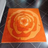 Tapis vintage 1970 Space Age