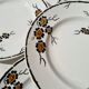 Set of six flat plates orchies nord