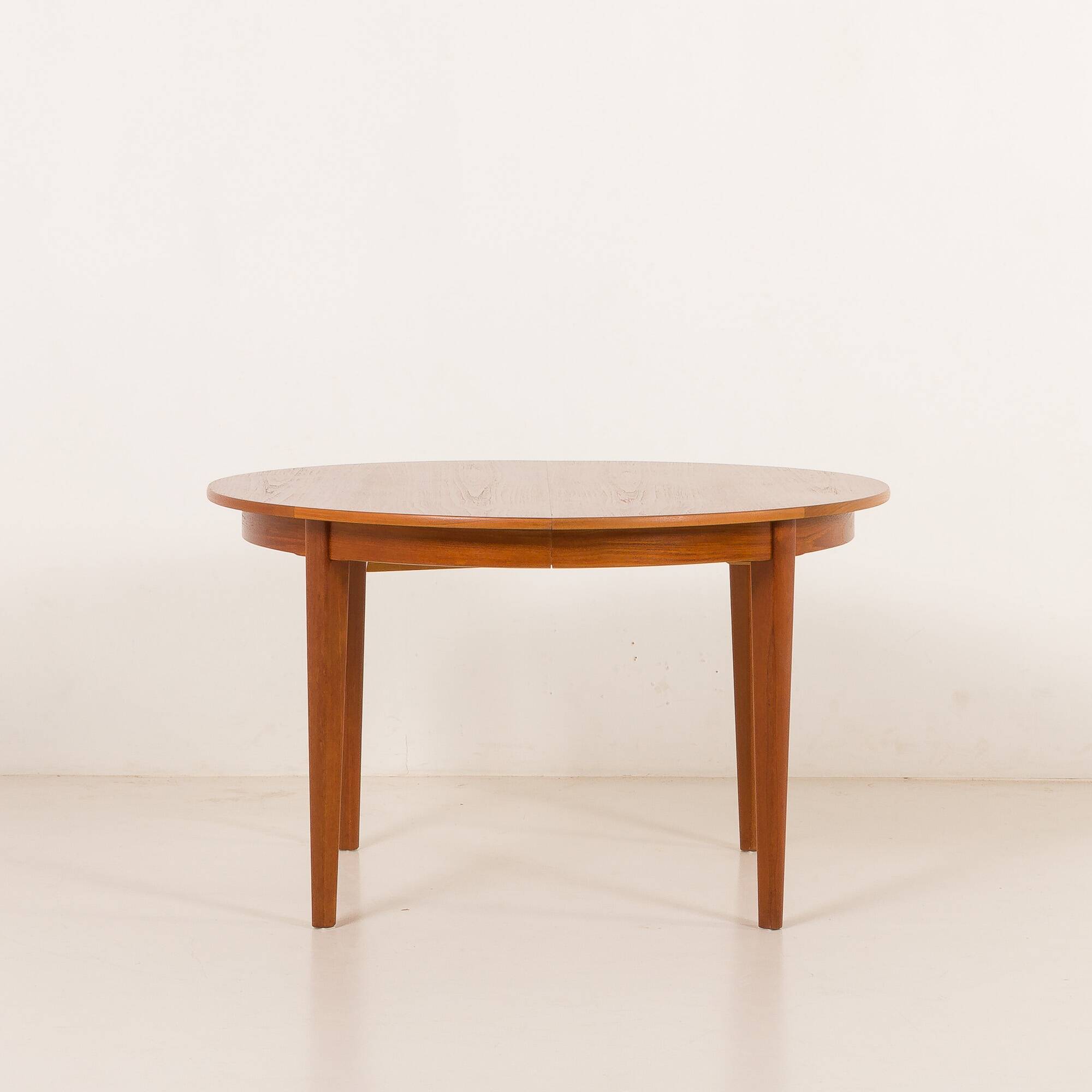 Henning Kjaernulf attributed extra large teak table with 4 inner leaves for Soro, Denmark 1960s