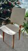 Vintage 1950s 60s dining room chair with tapered legs