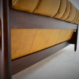 1960s Three-Seat Leather Sofa, Czechoslovakia