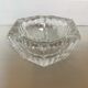 Hexagonal faceted ashtray vide poche Val Saint Lambert