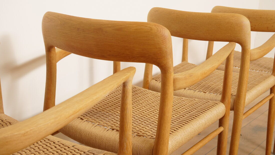 6 x Niels Otto Moller dining chairs | Model 56 | Oak | Restored