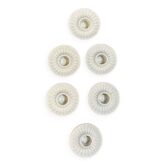 Set of 6 Danish porcelain candle holders