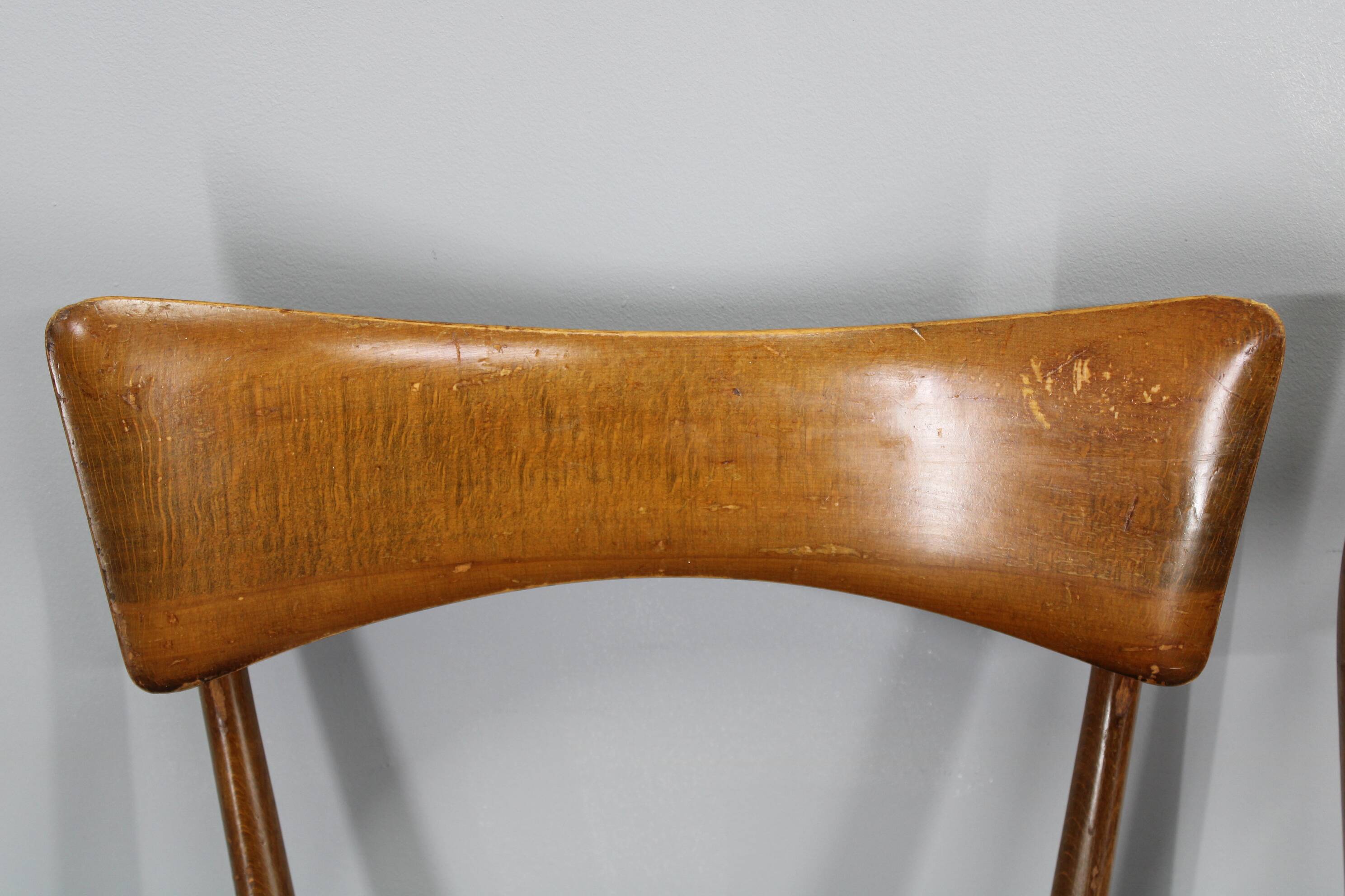 1950s Set of Four Italian Dining Chairs