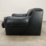 Leather convertible armchair from Dreipunkt, 1970s