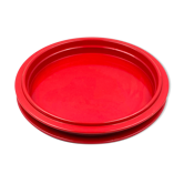 Gianfranco Frattini, red tray, Progetti Italy, 1970s