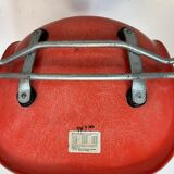 Vintage Eames Herman Miller DSS side chairs in coral orange