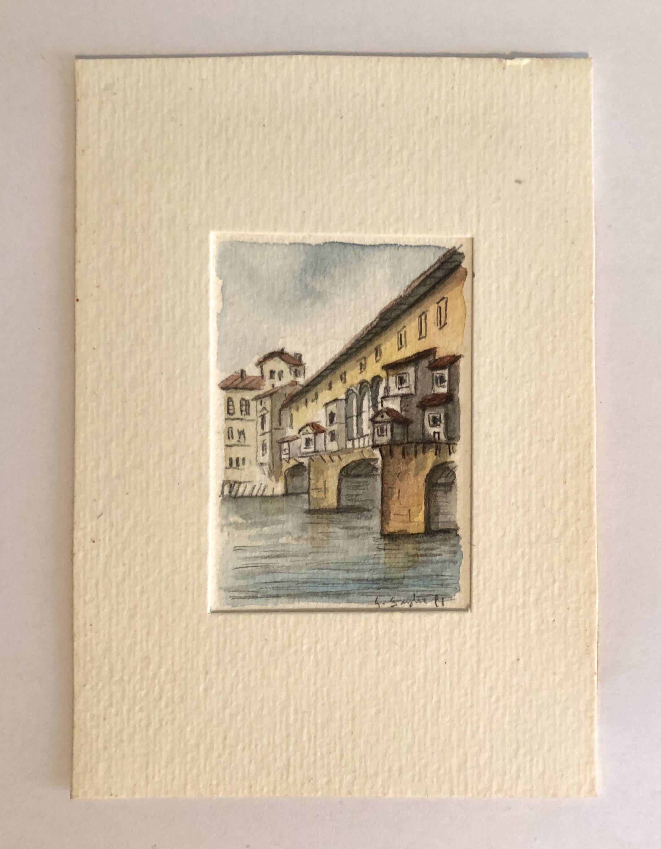 Signed Watercolor Illustration