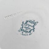 12 flat ironware plates “Louis XVI” Saint Amand and Hamage