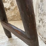 Brutalist solid wood console