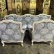 Salon canapé et paire de bergères Louis XV
