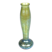 Johann loetz witwe vase "oignon" en verre irisé