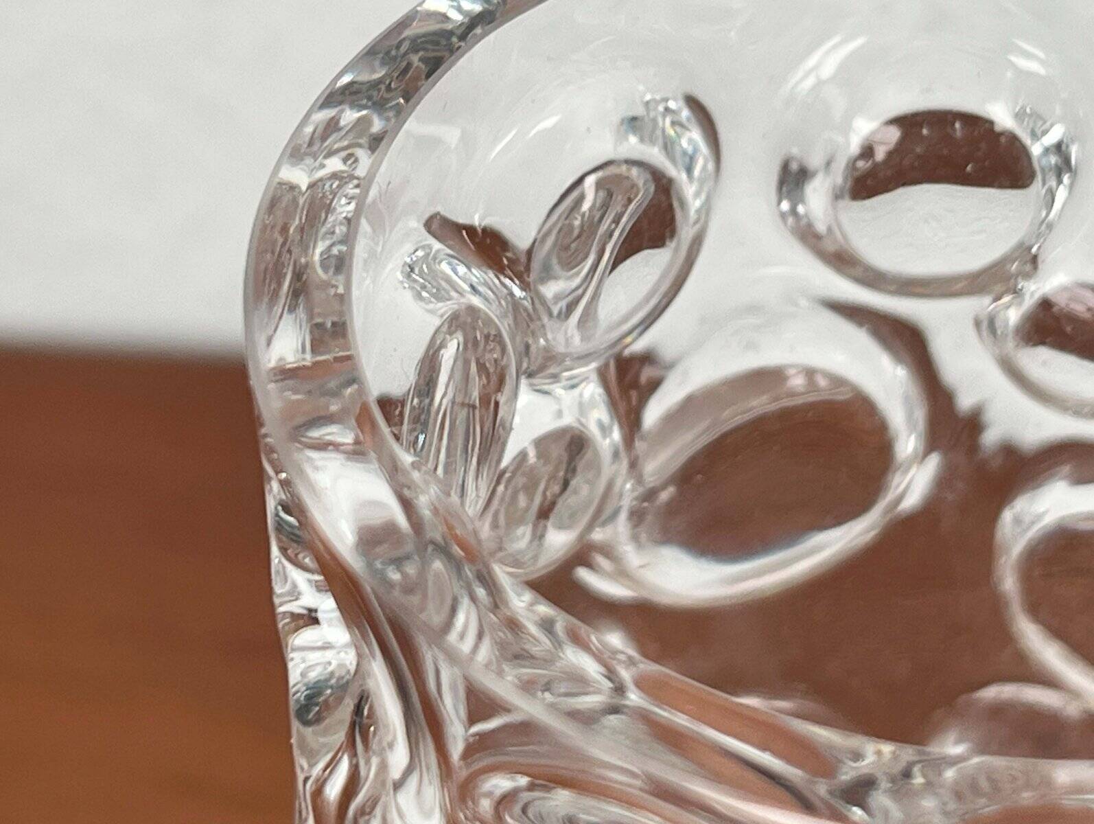 Mid-Century Modern Space Age Bubble Glass Vase by Wilhelm Braun-Feldweg for Hirschberg, Germany, 1960s
