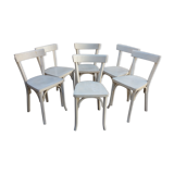 6 white Bistro chairs